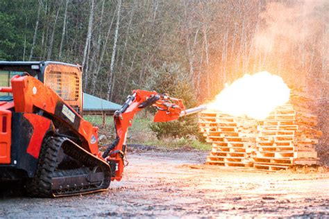 skid steer flame thrower|VIRAL VIDEO: The Skid Steer Mounted Flamethrower.